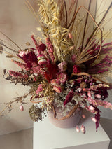 Forever Valentine Dried Flower Vase Arrangement