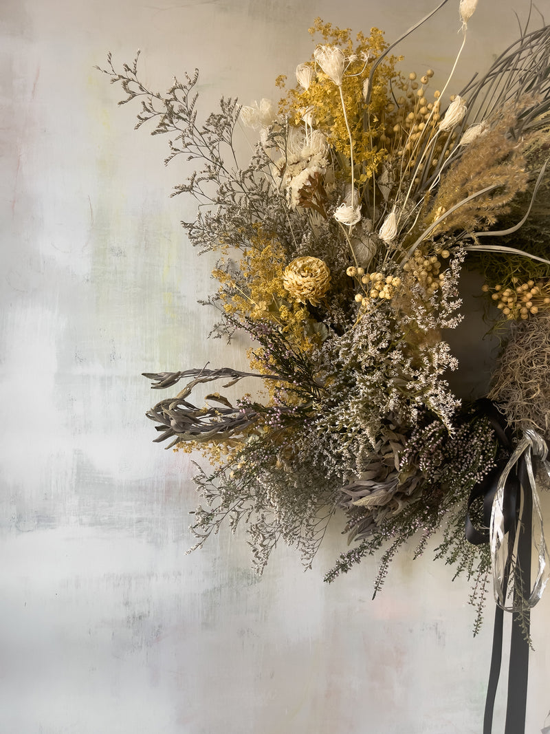 Firecracker Dried Flower Wreath