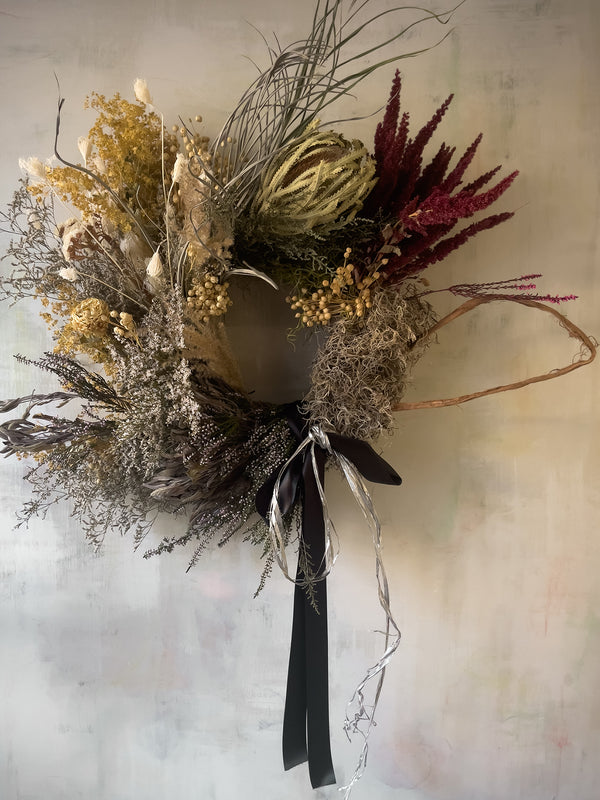 Firecracker Dried Flower Wreath