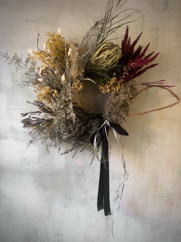 Firecracker Dried Flower Wreath