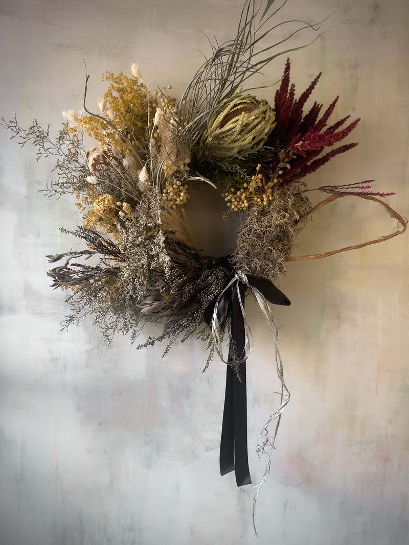 Firecracker Dried Flower Wreath