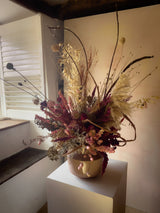 Forever Valentine Dried Flower Vase Arrangement