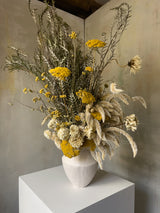 Golden Daze Dried Flower Vase Arrangement