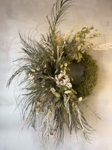 Lichen Moon Dried Flower Wreath