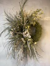 Lichen Moon Dried Flower Wreath