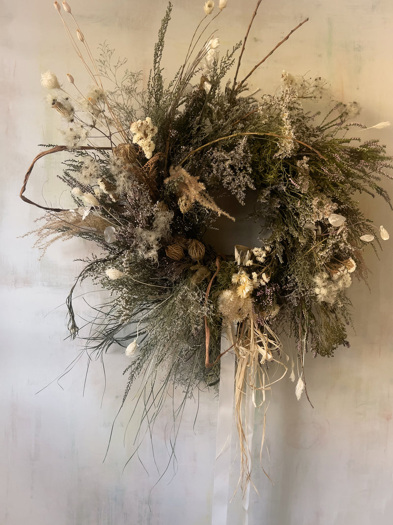 Moonlight Dried Flower Wreath