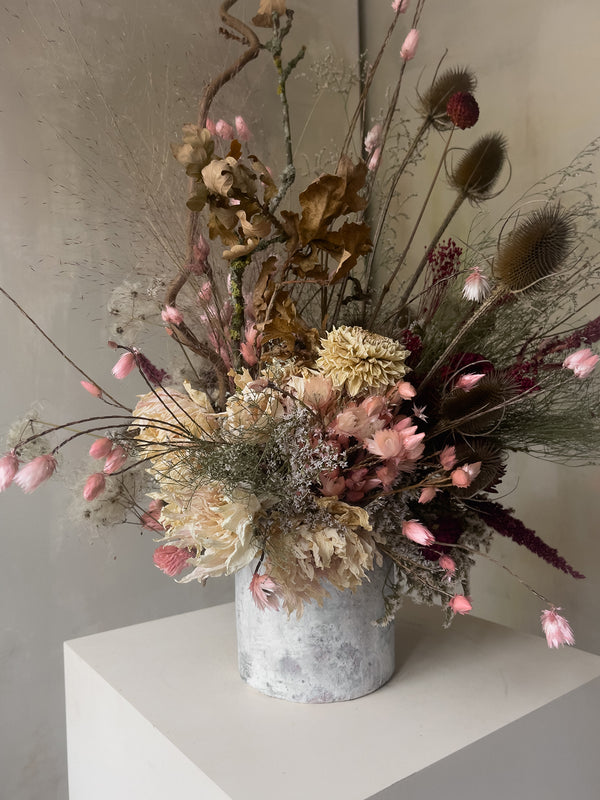 Thistle Pop - Bespoke Dried Flower Arrangement